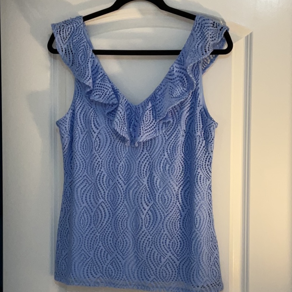 Elegant Lilly Pulitzer Blue Lace Women's Top